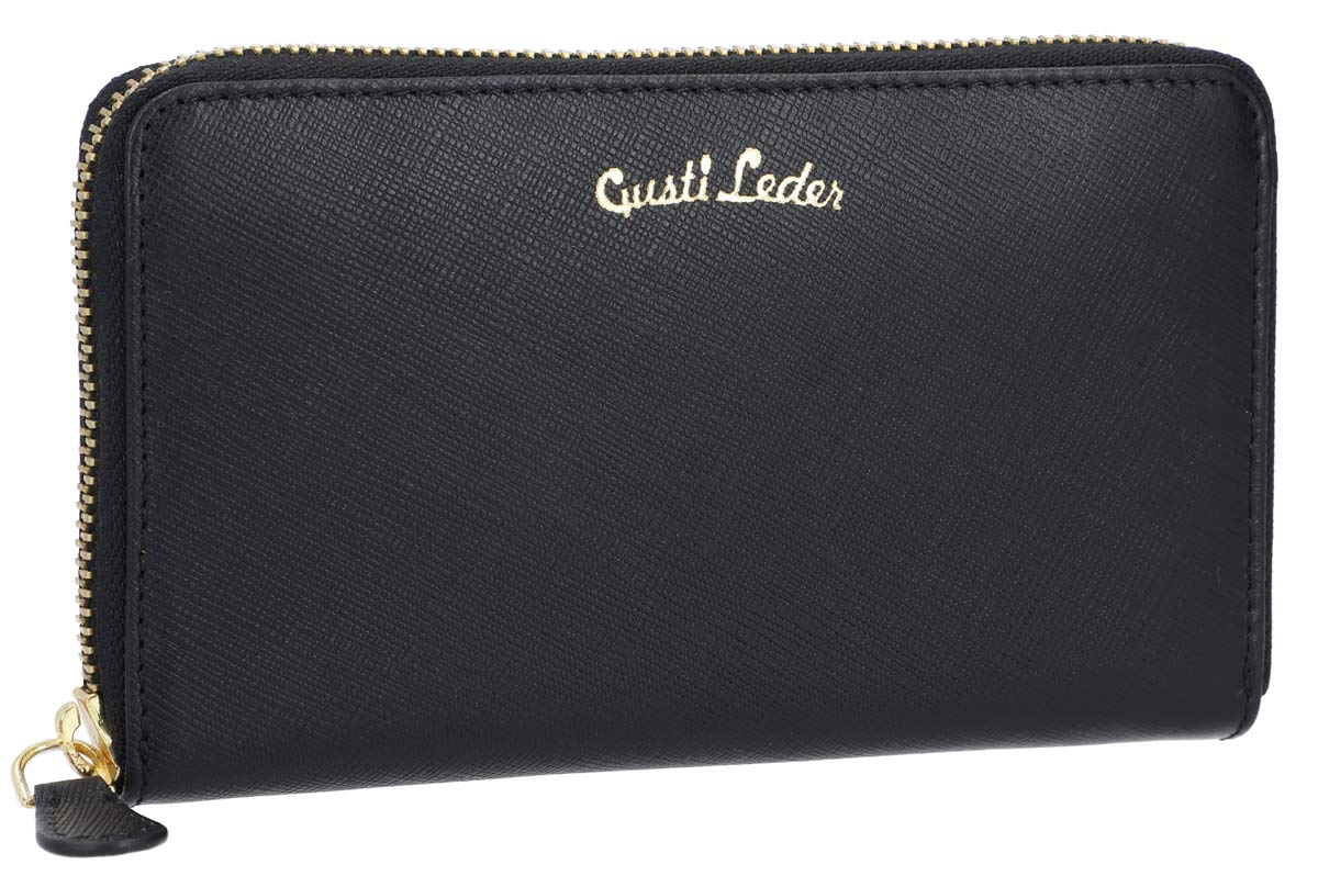 gusti-leder-thala-gro-e-geldb-rse-damen-saffiano-leder-rei-verschluss image 1