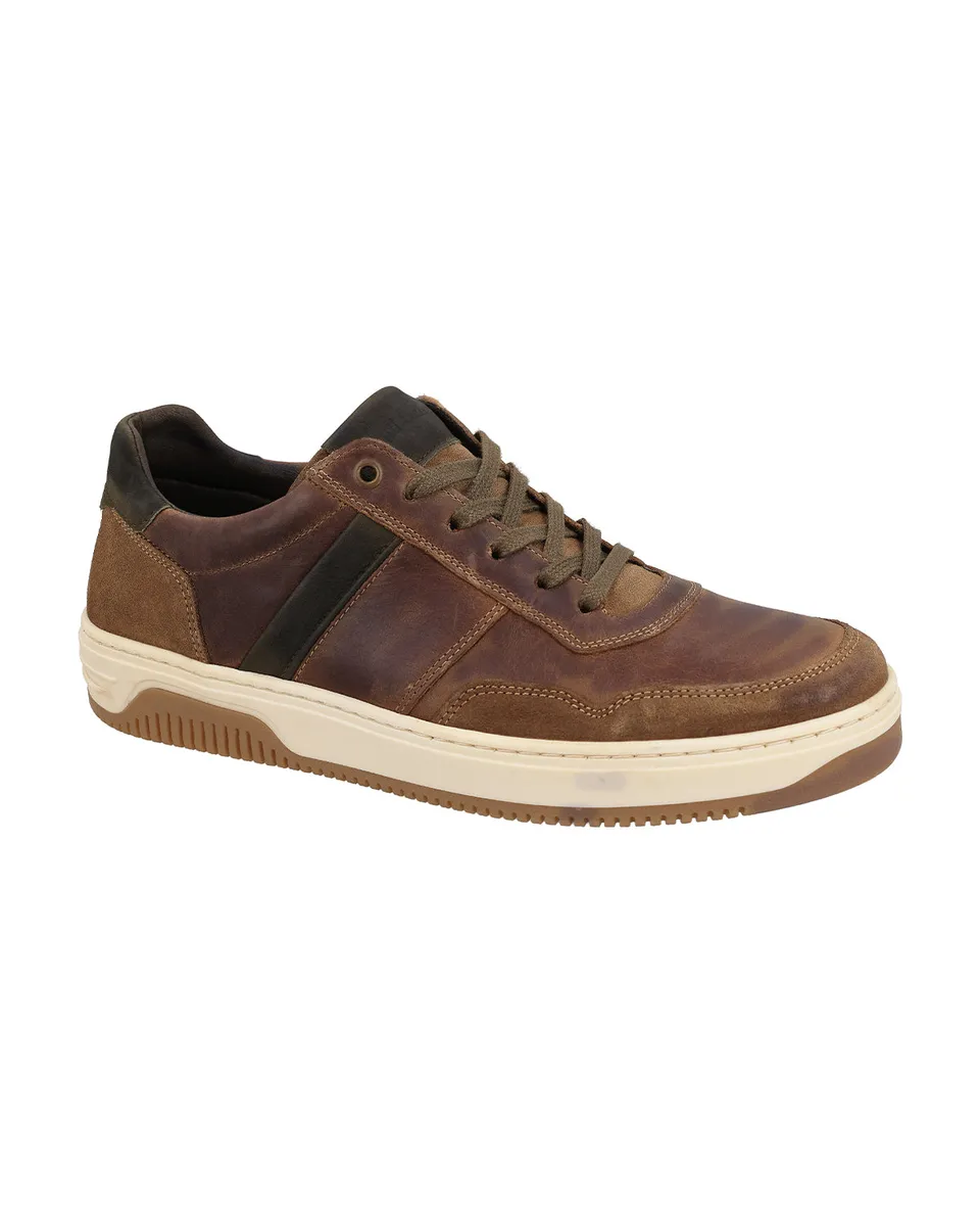 gusti-leder-samy-sneaker-glattleder-wildleder-mit-gepolsterter-zunge image 1