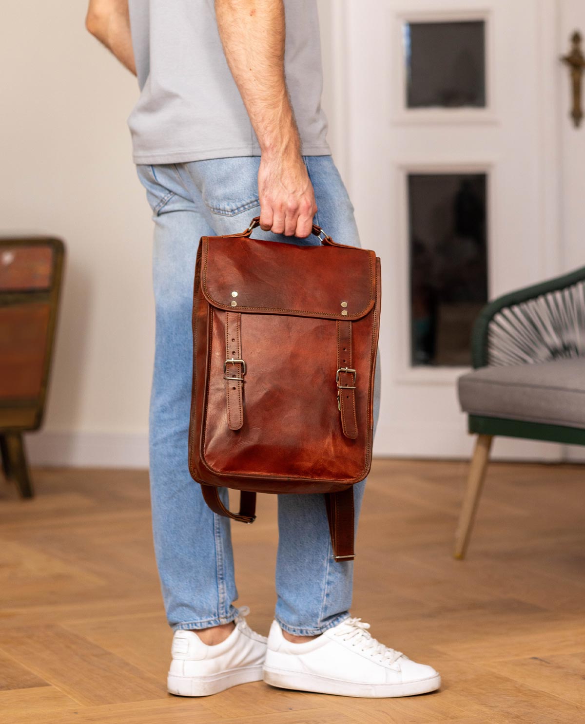 gusti-leder-jill-vintage-rucksack-leder-city-rucksack image 6