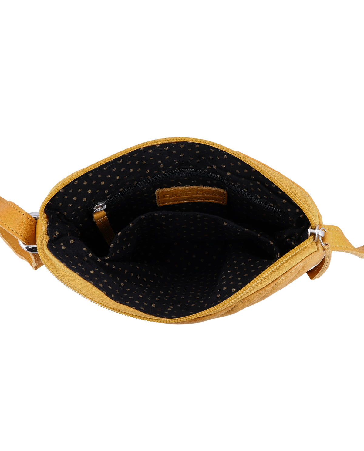 gusti-leder-aline-kleine-lederhandtasche-damen-gelb-gemustert image 5