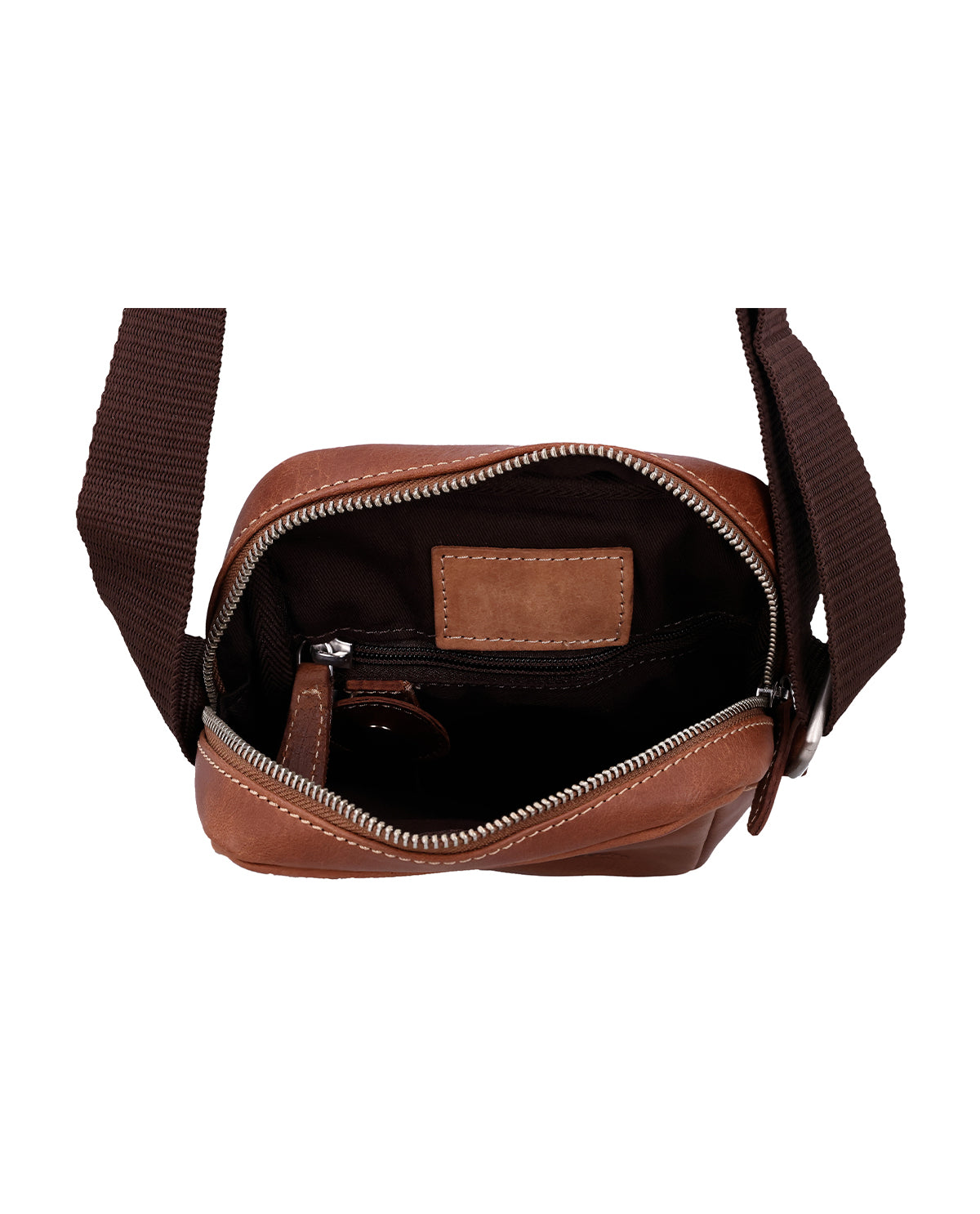 gusti-leder-karl-umh-ngetasche-crossbody-braun-mit-schl-sselanh-nger image 4