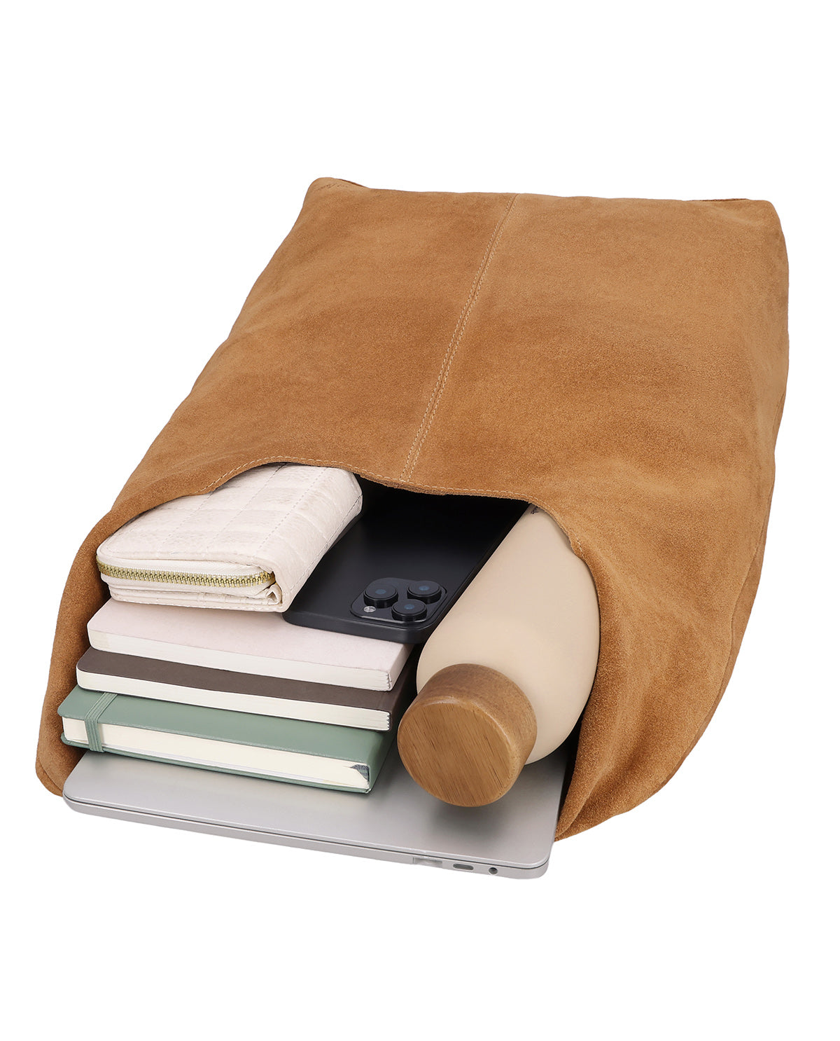 gusti-leder-bloswen-shopper-leder-gro-mit-magnetverschluss image 4