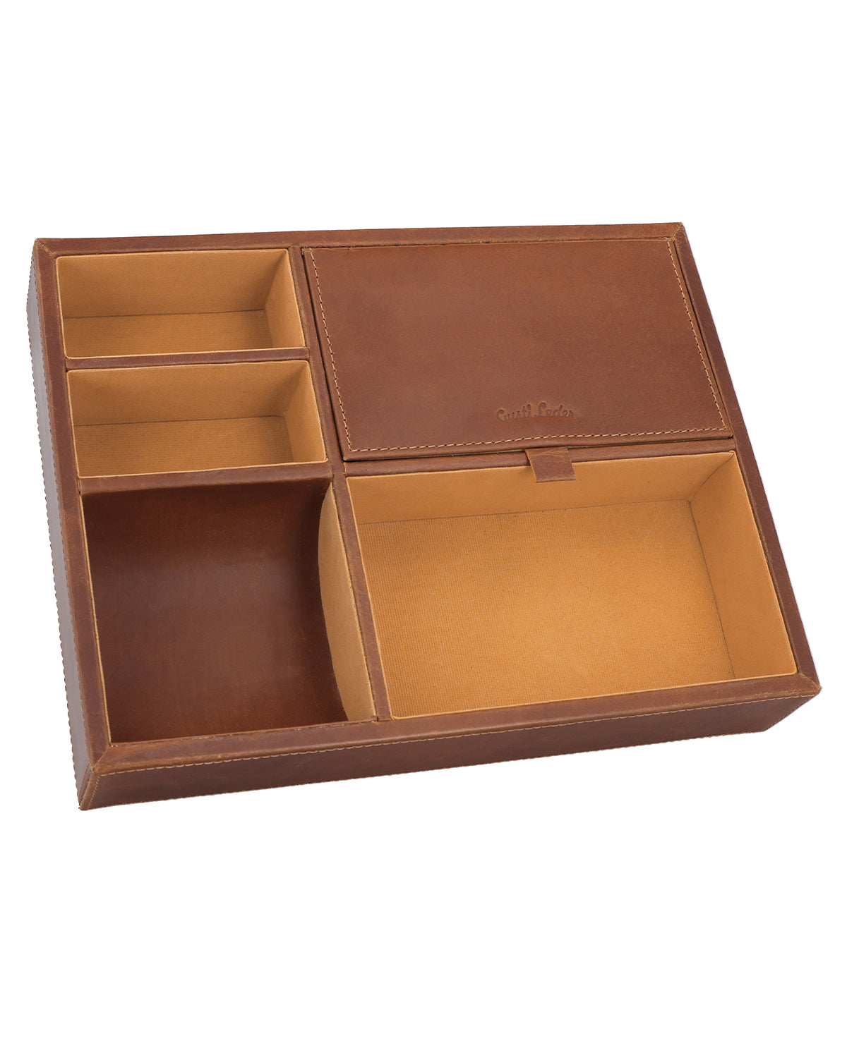 gusti-leder-bianka-schreibtisch-organizer-stiftehalter-aus-glattleder image 2
