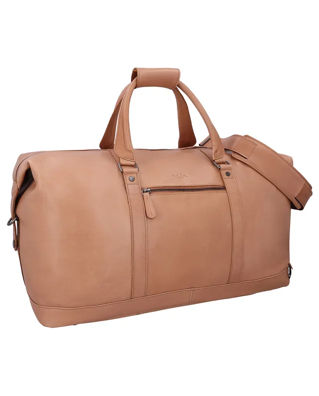 gusti-leder-ruben-weekender-reisetasche-aus-leder-beige image 1