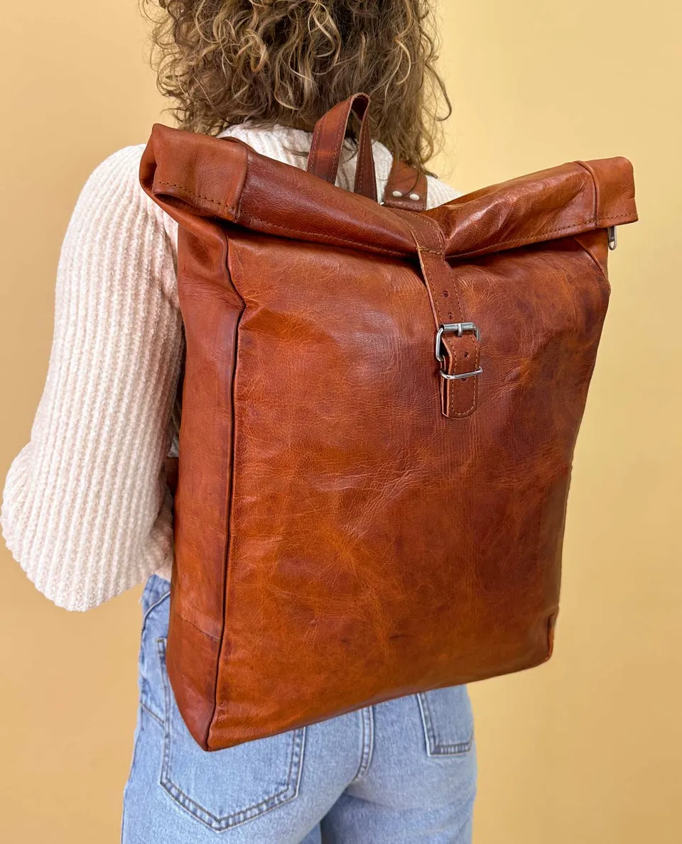 gusti-leder-niklas-outlet-rucksack-rolltop-aus-ziegenleder image 1