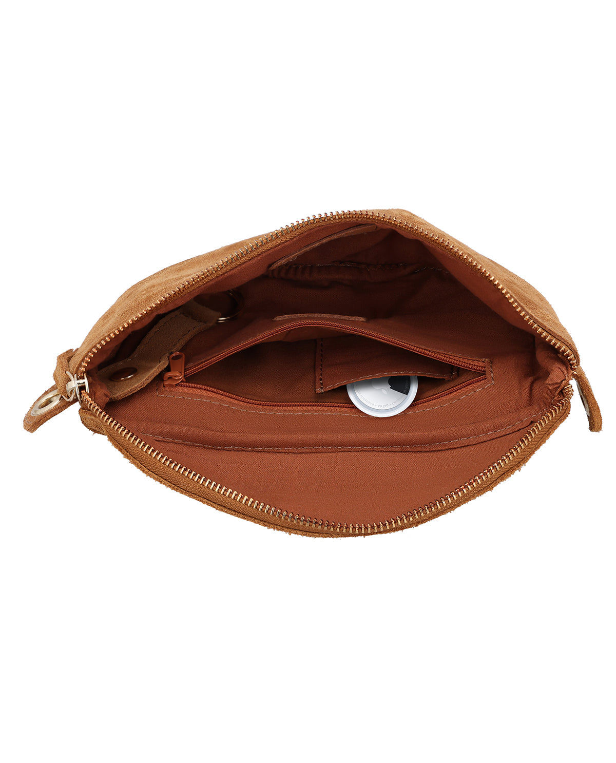 gusti-leder-rosamonde-bauchtasche-damen-braun-mit-airtag-fach image 4