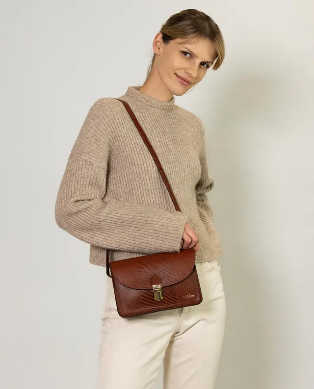 gusti-leder-sandy-crossbodybag-damen-rindsleder-kroko-optik image 1