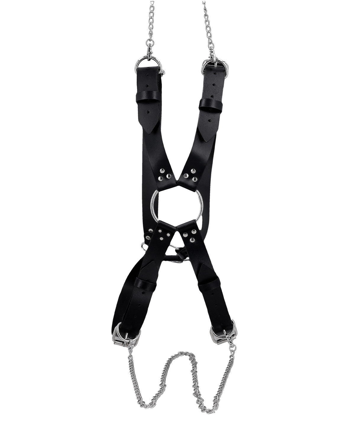 gusti-leder-viljo-bodyharness-brustgeschirr-aus-leder-mit-kette-schwarz image 5