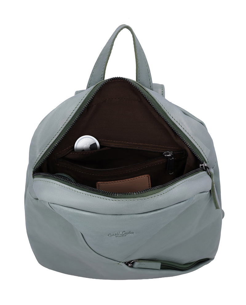 gusti-leder-sanna-rucksack-damen-echtleder-gr-n-gro image 3