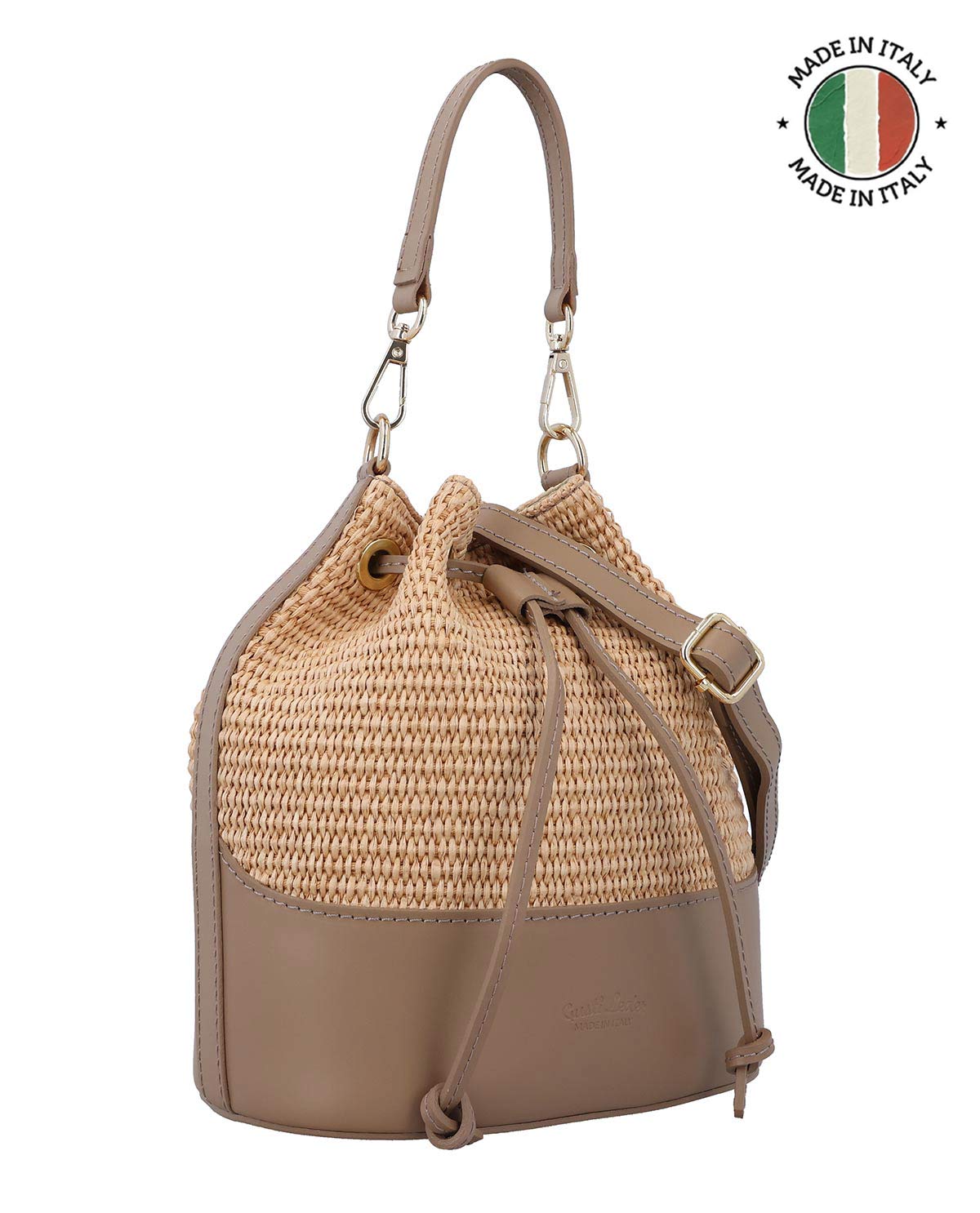 gusti-leder-nuria-beuteltasche-raffia-lederboden-natur image 2