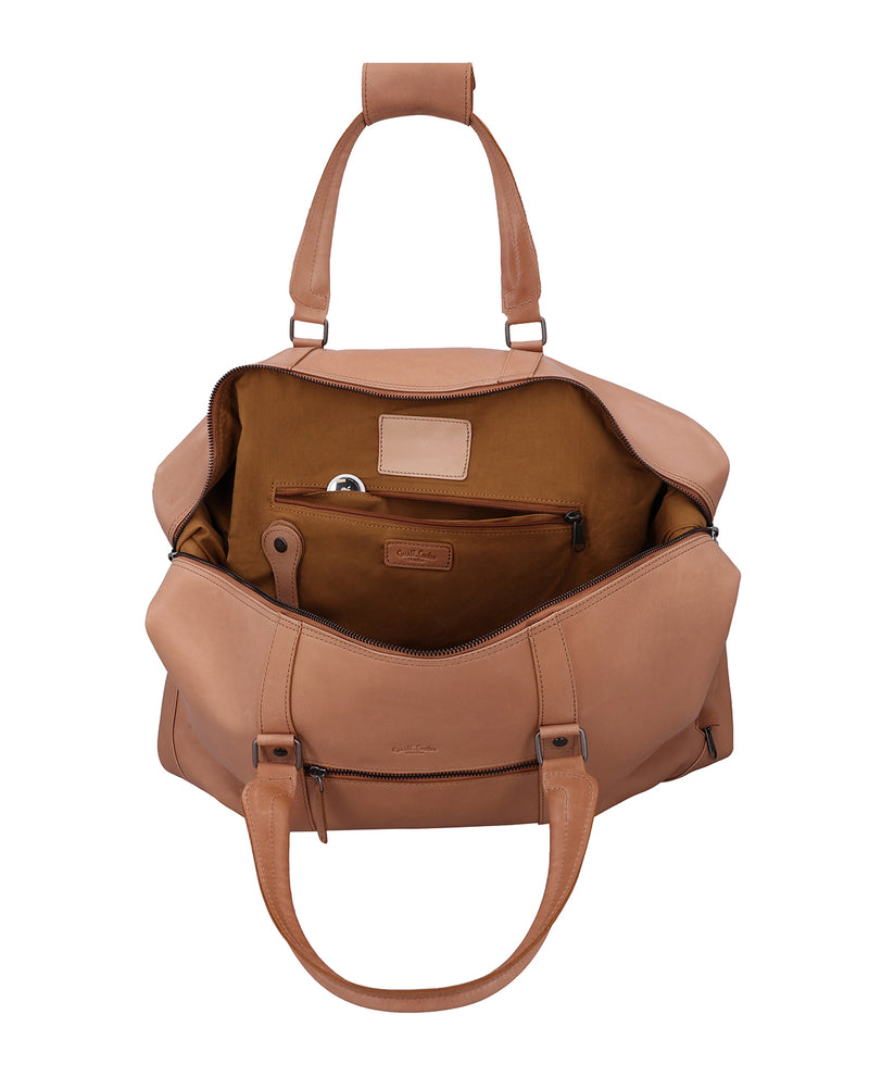gusti-leder-ruben-weekender-reisetasche-aus-leder-beige image 4