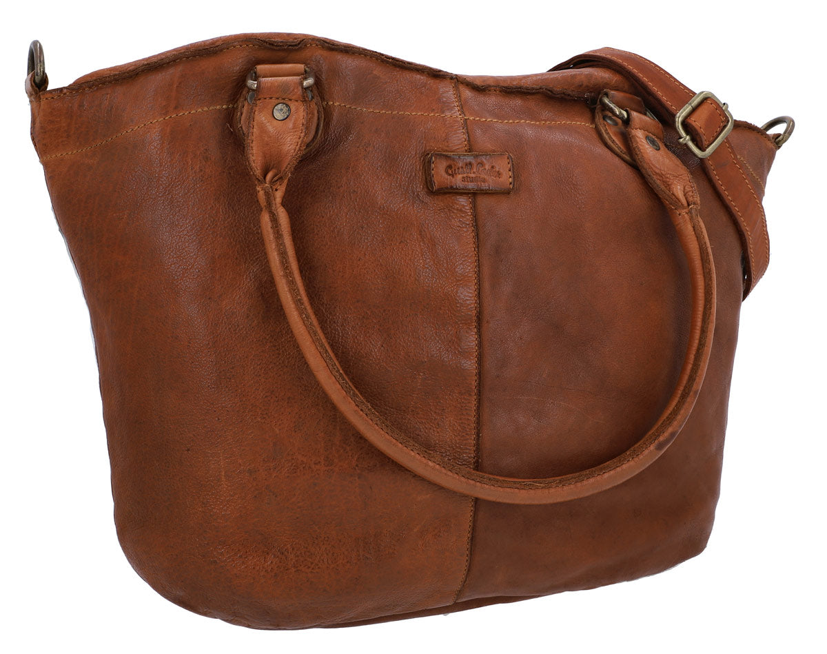 gusti-leder-outlet-handtasche-umh-ngetasche-braun-rindsleder image 2