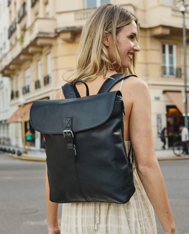 gusti-leder-kieran-city-rucksack-echtleder-outlet-schwarz-braun image 1