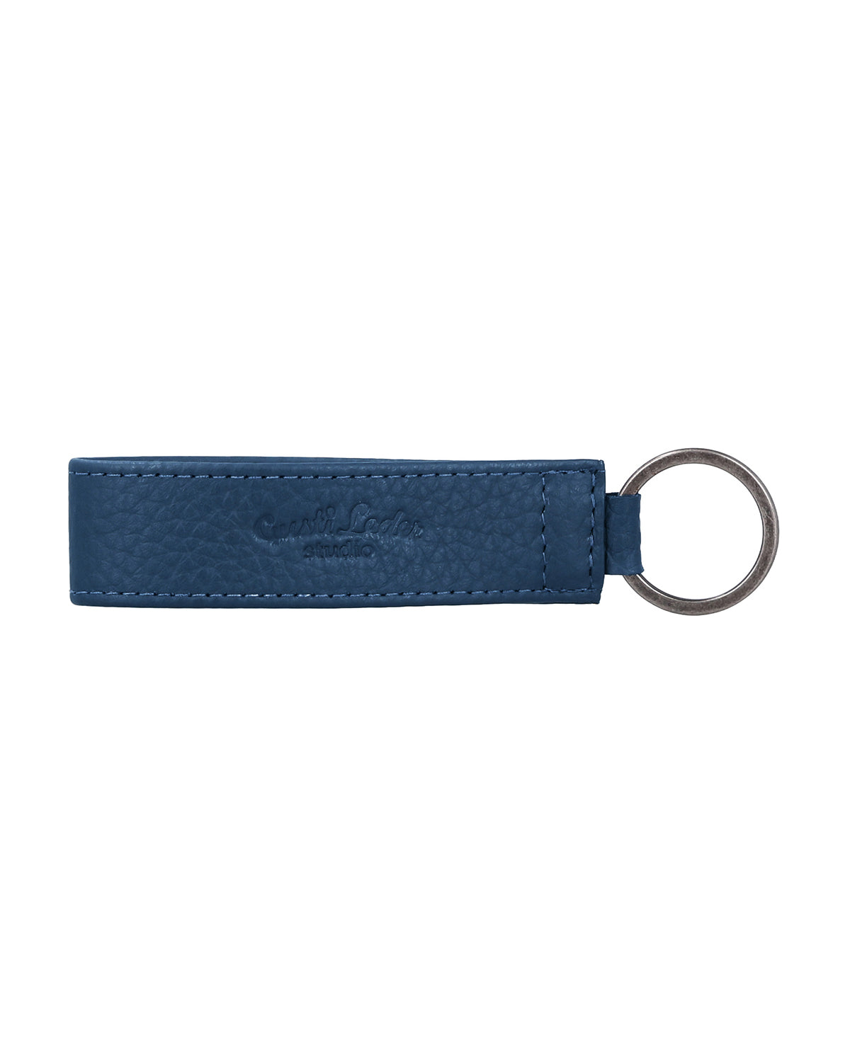 gusti-leder-miran-schl-sselanh-nger-leder-blau-mit-metallring image 4