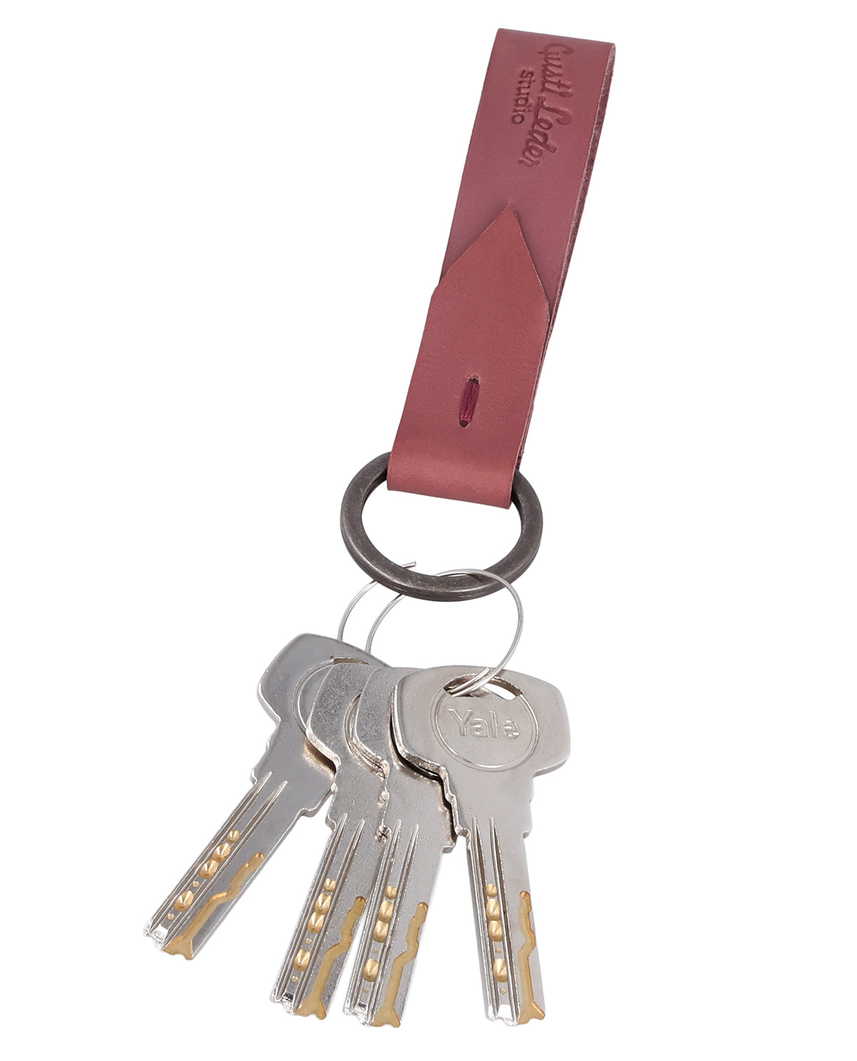 gusti-leder-yani-schl-sselanh-nger-leder-handvern-ht-unisex image 3