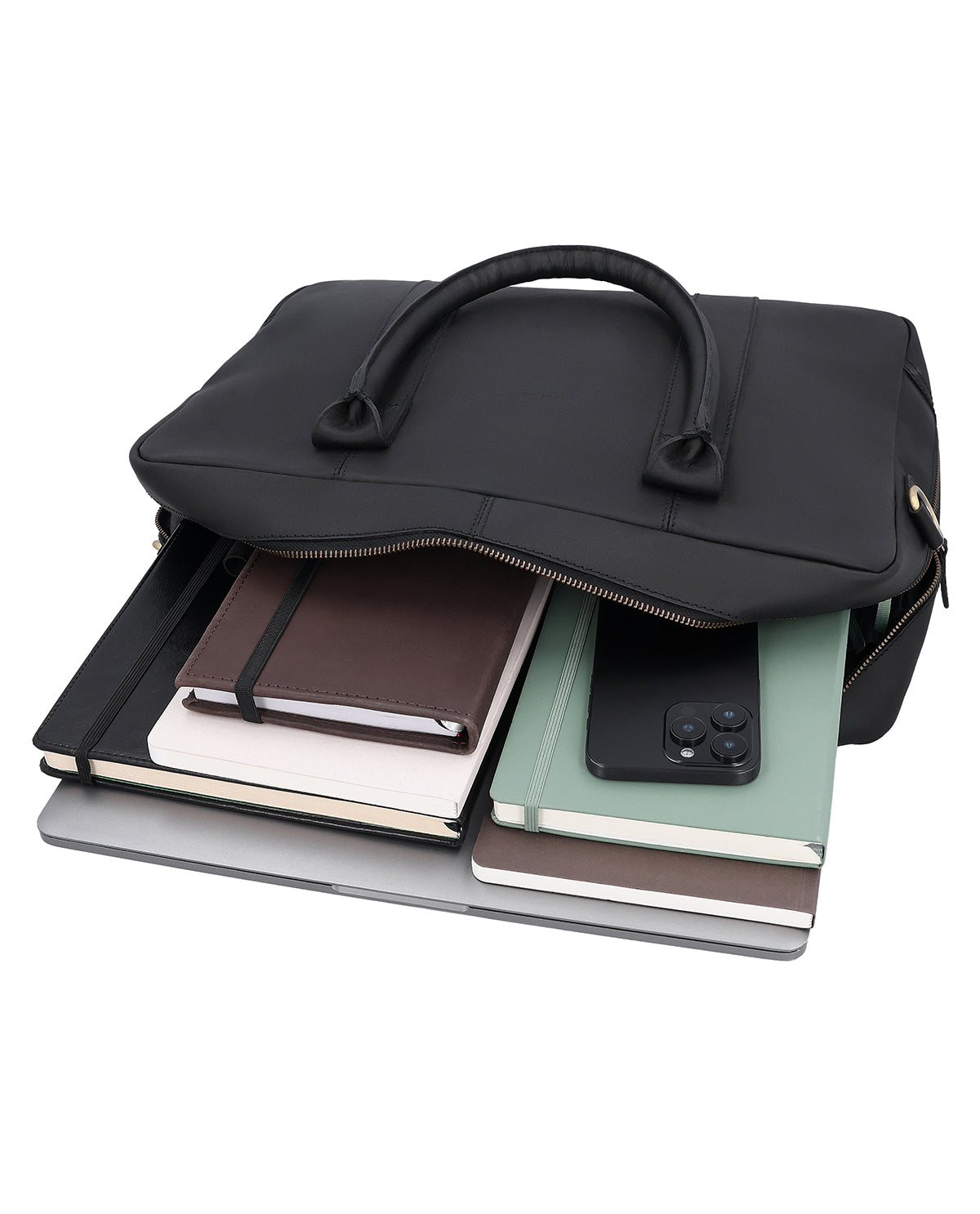 gusti-leder-fynn-laptoptasche-business-leder-schwarz-mit-airtag-fach-und-trolley image 3