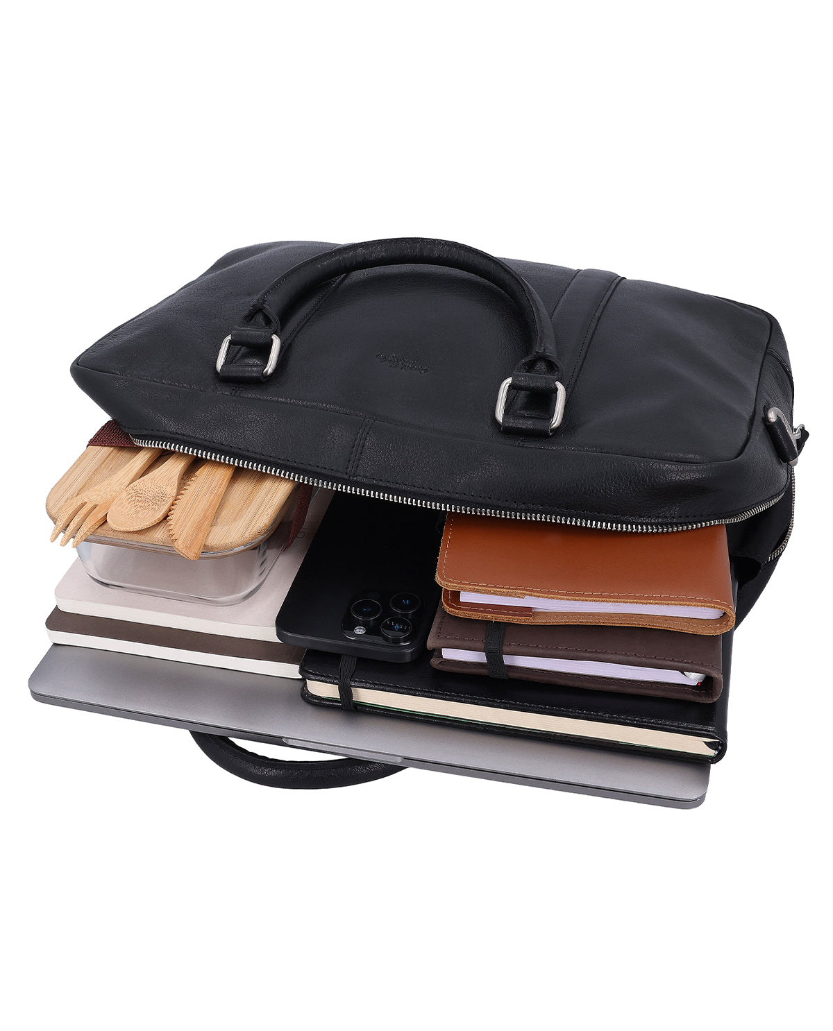 gusti-leder-pasca-aktentasche-leder-schwarz-mit-laptopfach image 5