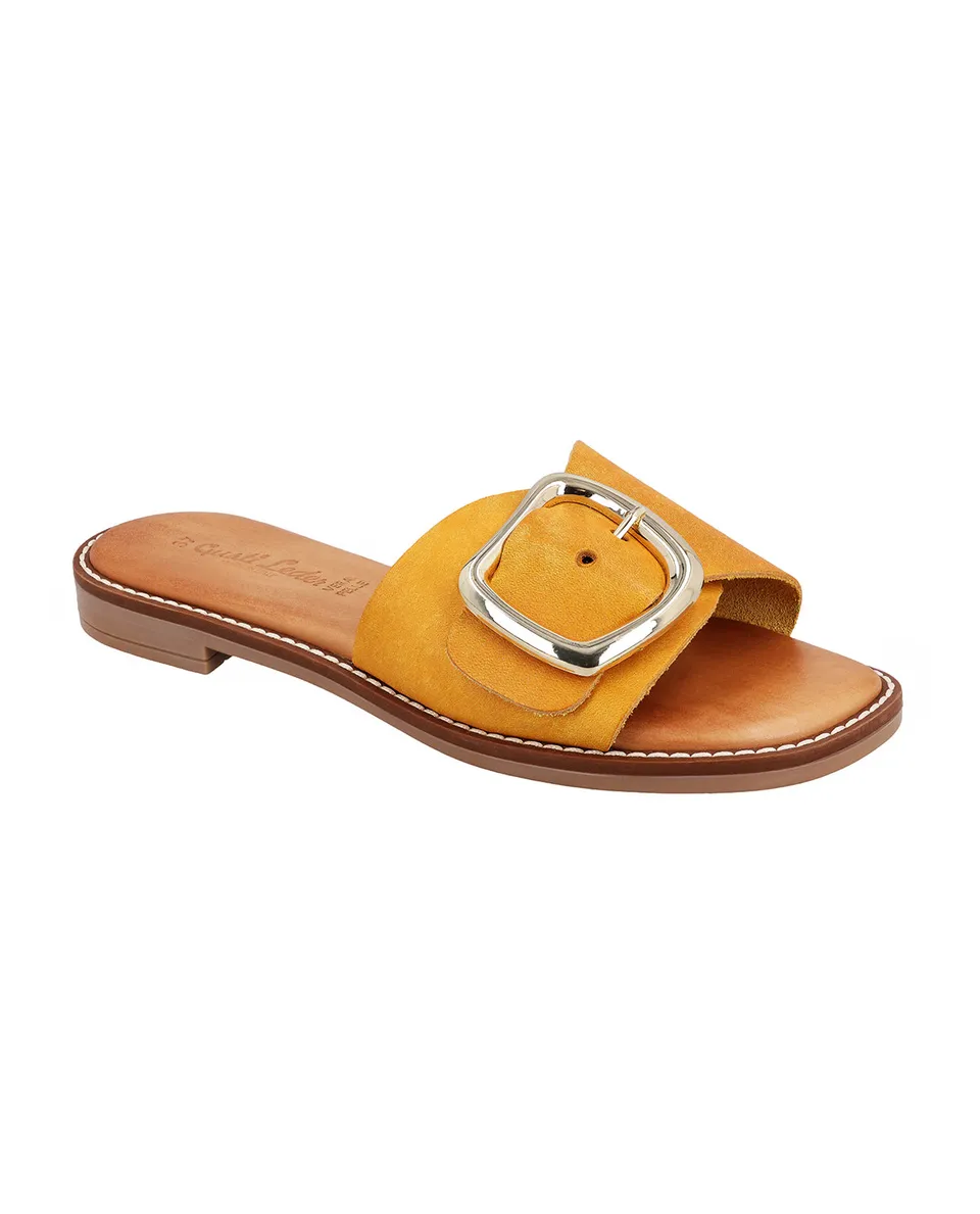 gusti-leder-studio-kassandra-damen-sandale-leder-gelb image 1