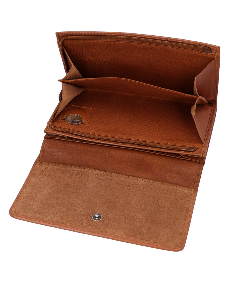 gusti-leder-embla-damen-geldb-rse-leder-braun-mit-m-nzfach image 2