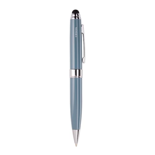cedon-kugelschreiber-touch-pen-blau-grau-metall-touch-funktion-schwarz image 2