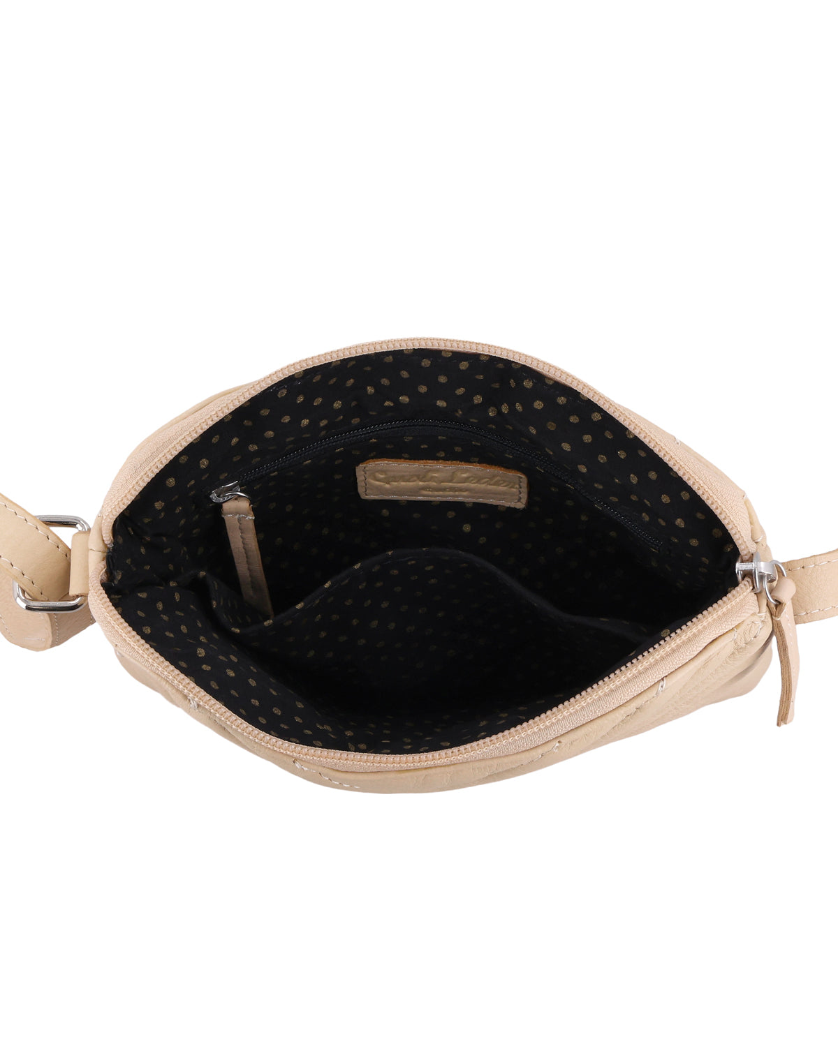 gusti-leder-aline-kleine-handtasche-beige-gemustert image 5