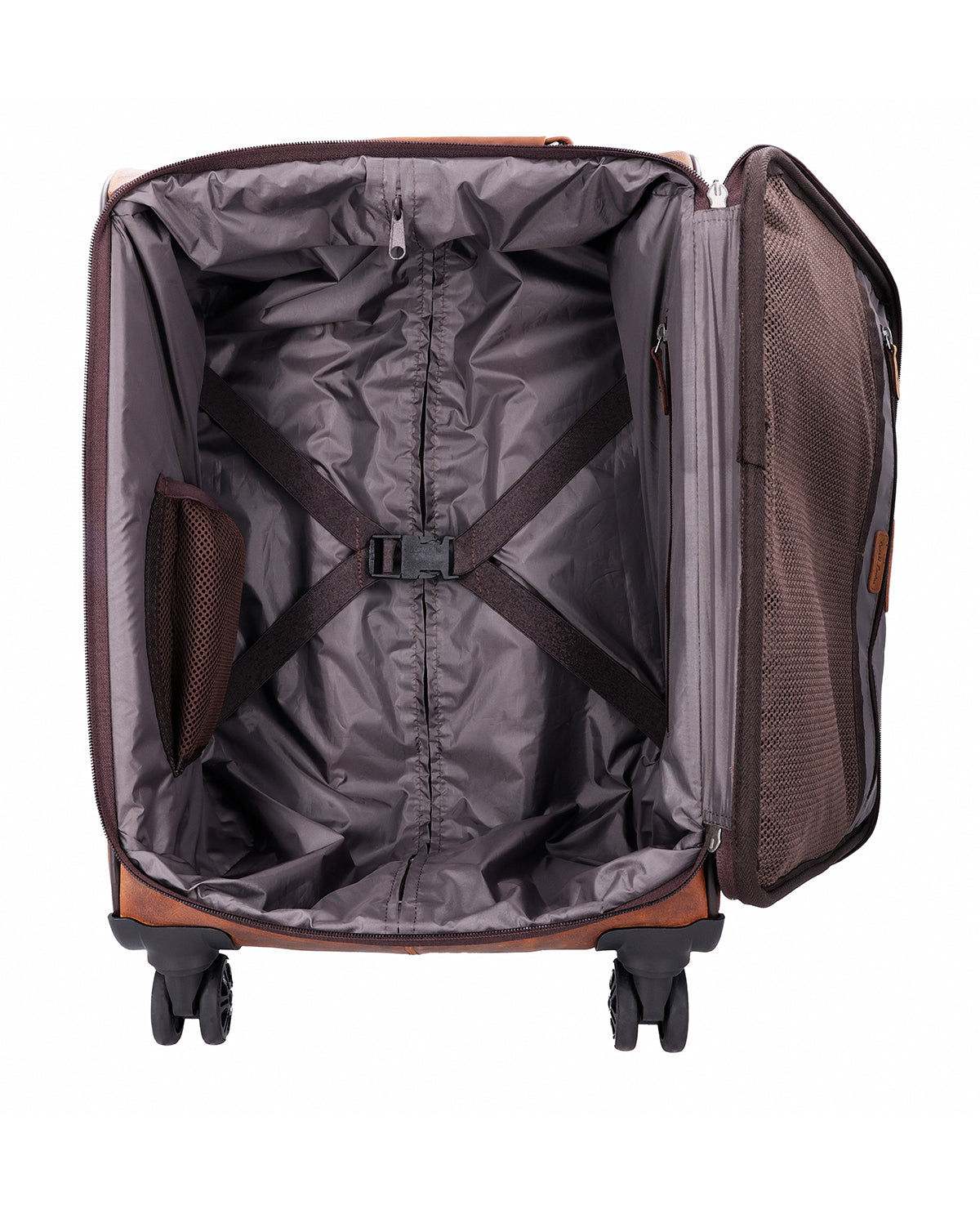 gusti-leder-asia-rollkoffer-trolley-aus-b-ffelleder-braun-4-rollen image 7