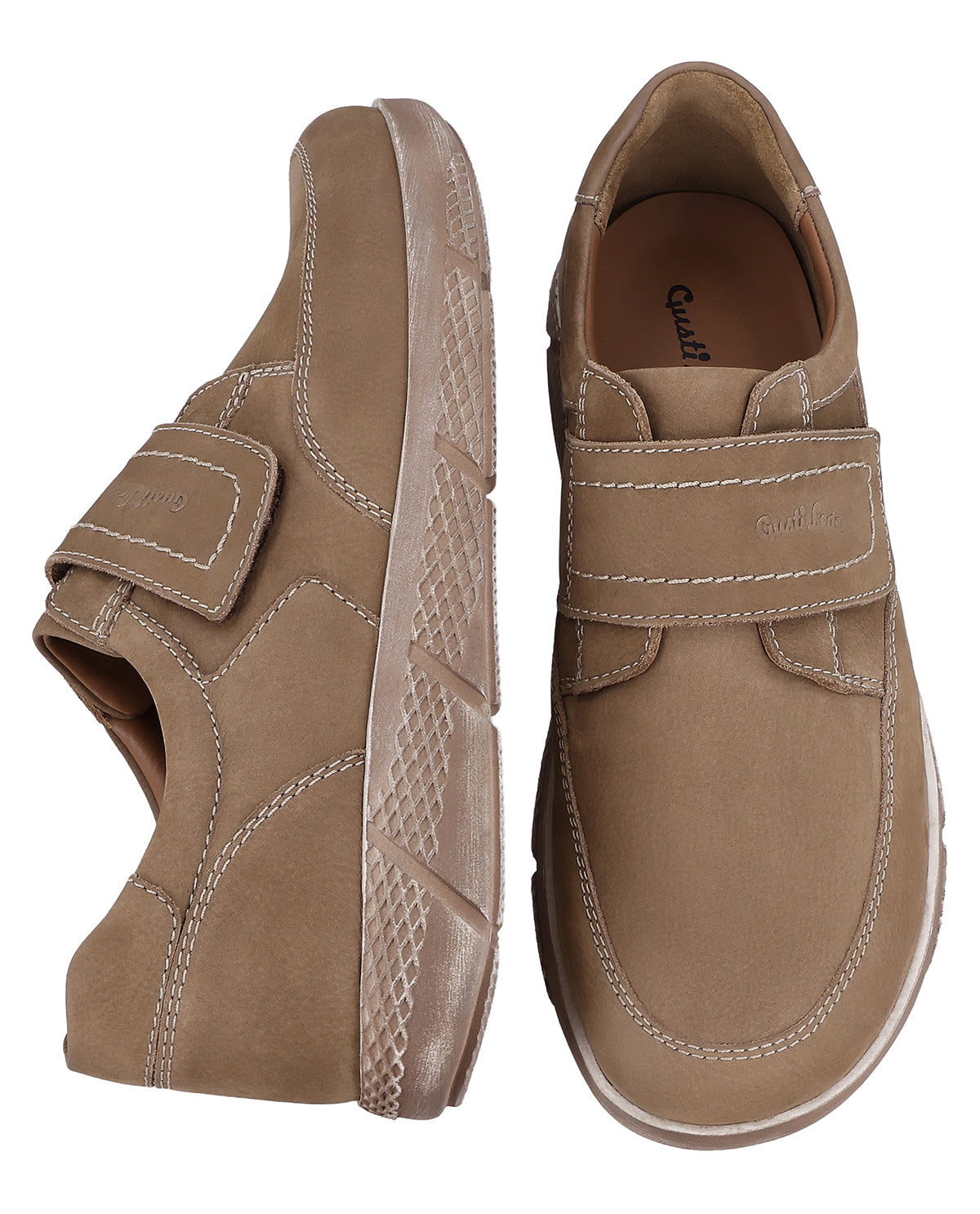 gusti-leder-vito-lederschuhe-low-top-klettverschluss image 4