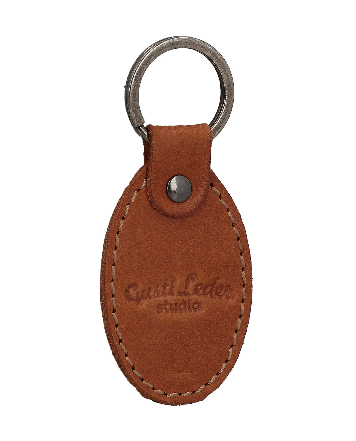 gusti-leder-lian-schl-sselanh-nger-aus-leder-oval image 2