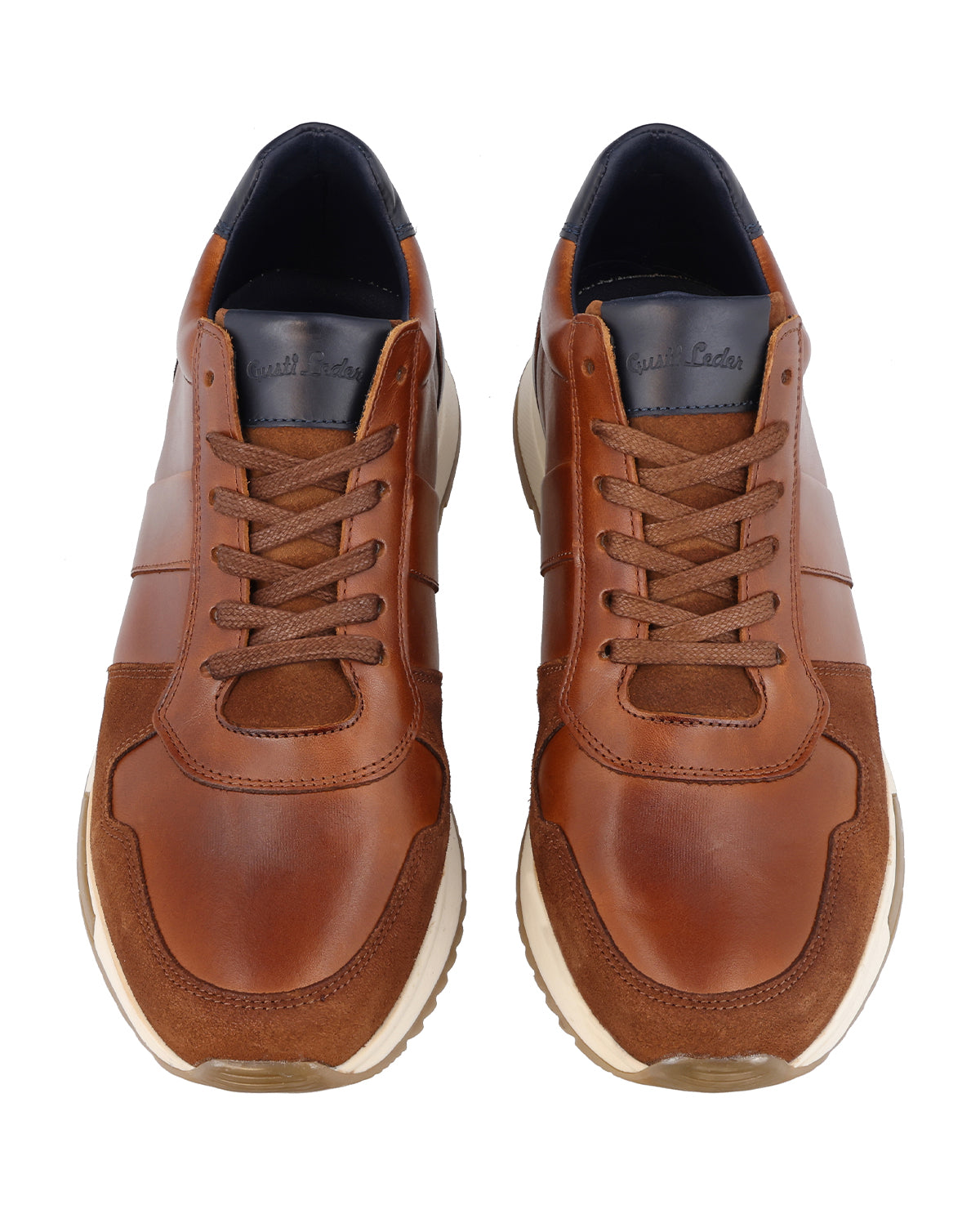 gusti-leder-ennio-lederschuhe-glattleder-wildleder-mit-doppelnaht image 7