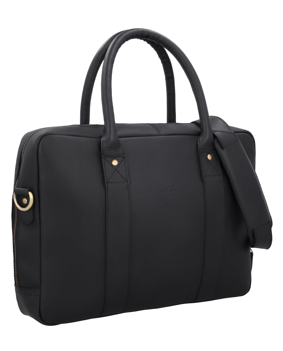 gusti-leder-fynn-laptoptasche-business-leder-schwarz-mit-airtag-fach-und-trolley image 2