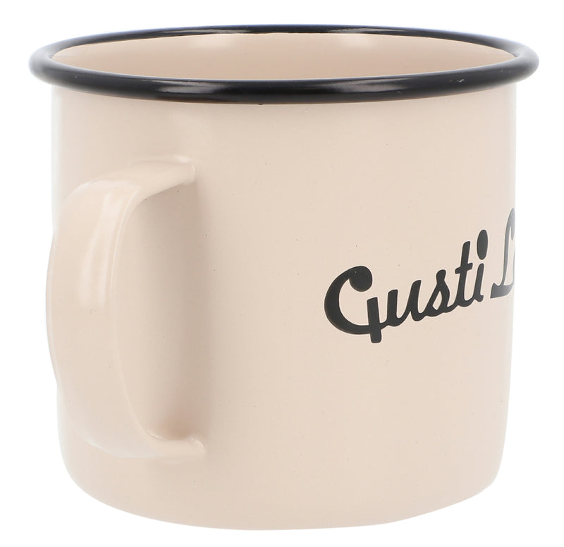 gusti-leder-becher-mildstahl-emaille-wei-mit-logo image 6