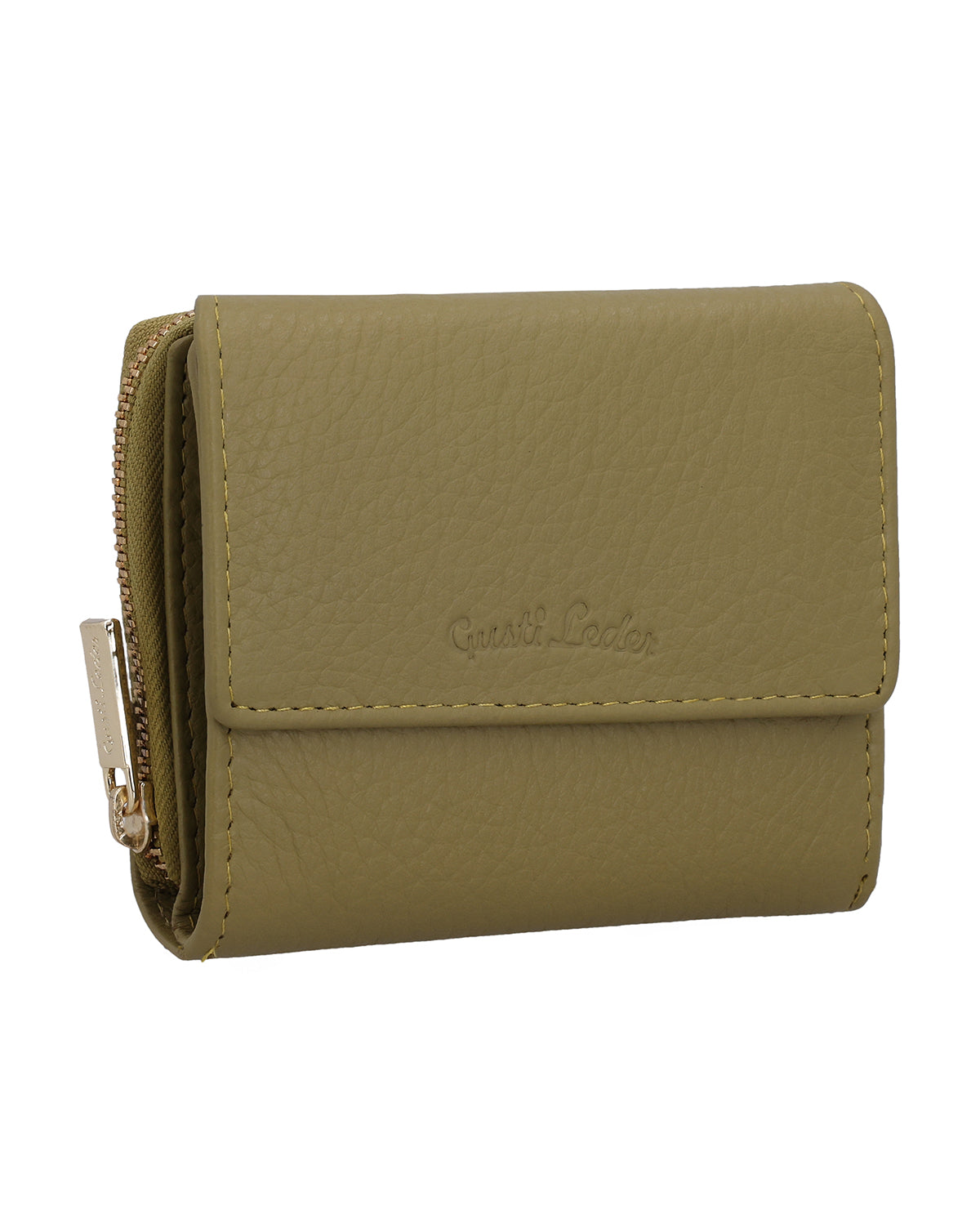gusti-leder-brigitta-geldb-rse-damen-hellgr-n-leder-mit-rfid-schutz image 2