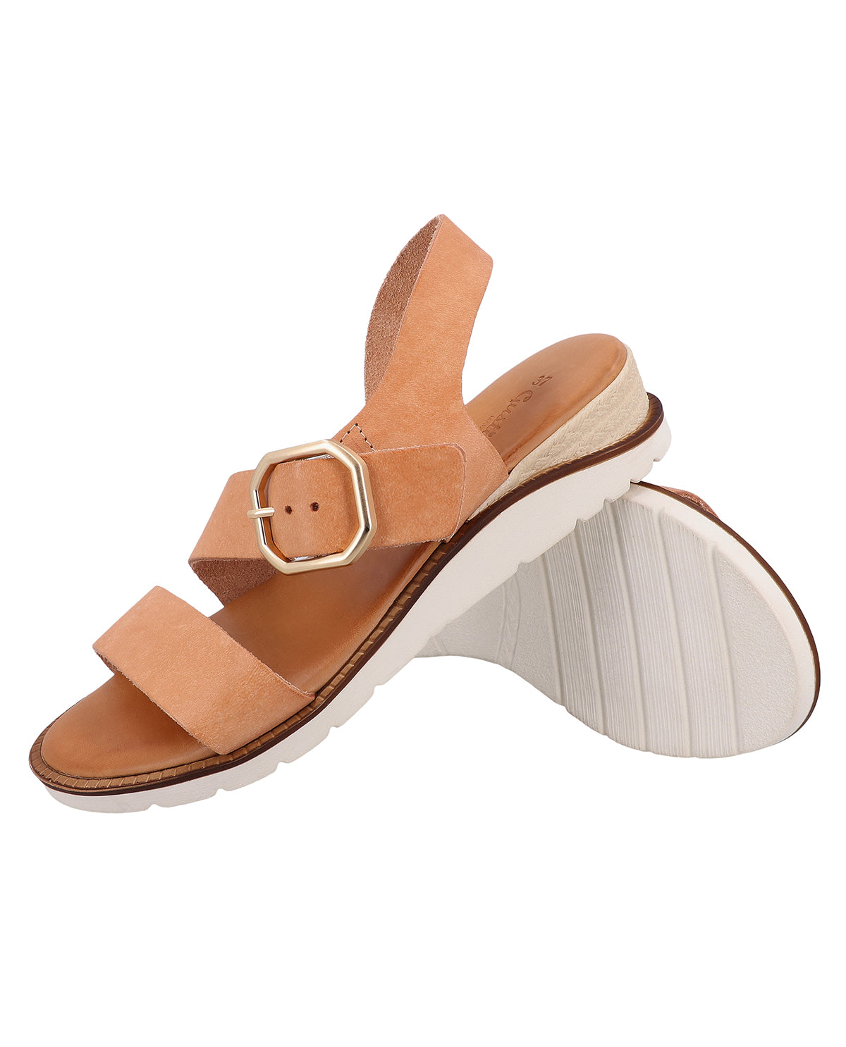 gusti-leder-delia-damen-sandale-beige-leder-keilabsatz image 5
