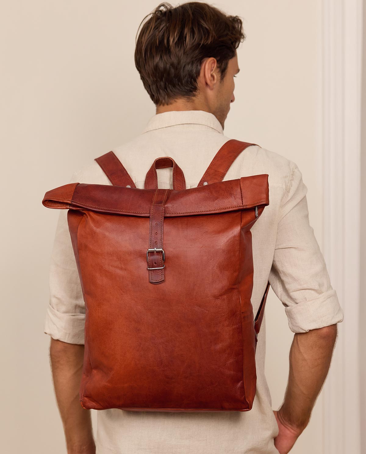 gusti-leder-niklas-rolltop-rucksack-aus-ziegenleder image 1