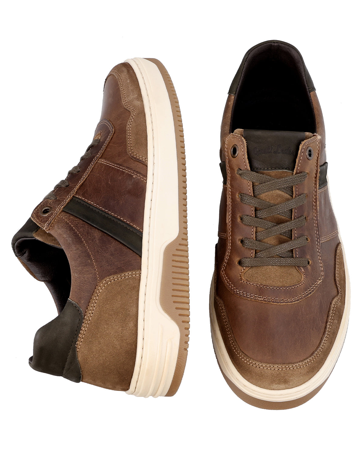 gusti-leder-samy-sneaker-glattleder-wildleder-mit-gepolsterter-zunge image 7