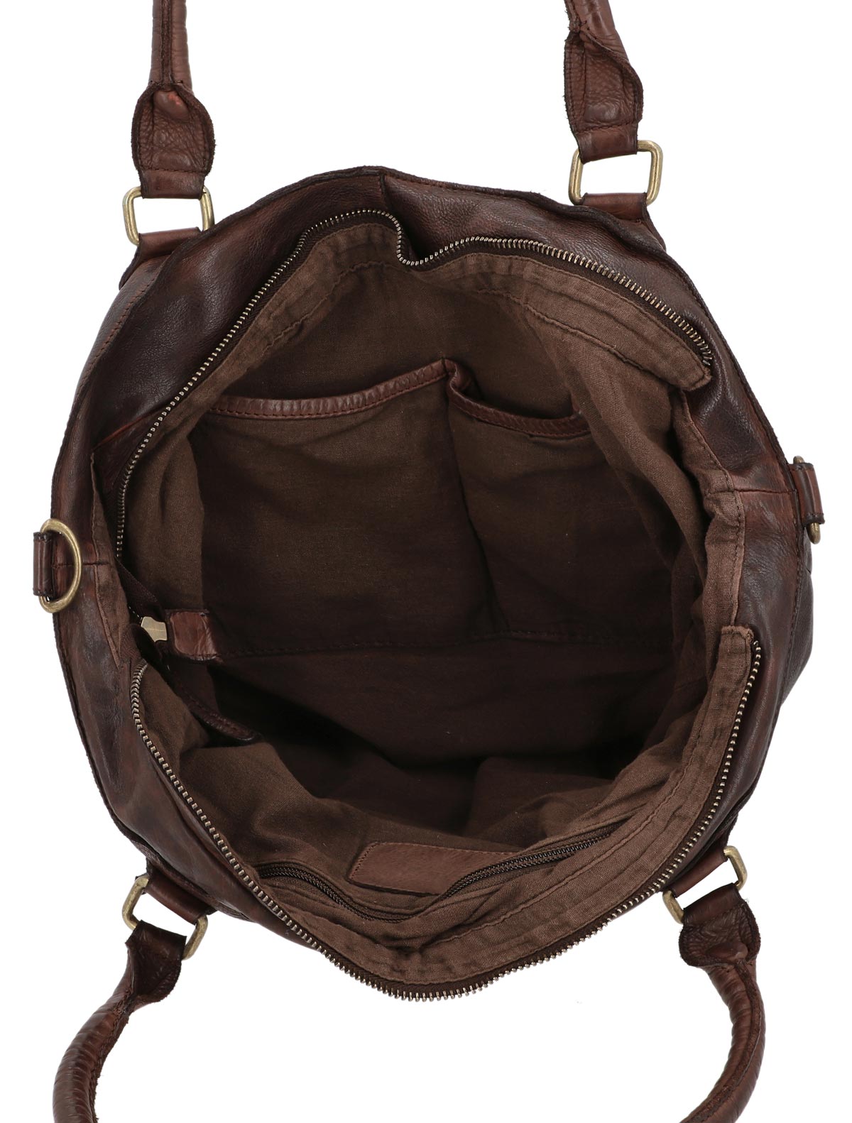gusti-leder-outlet-umh-ngetasche-braun-aus-waschleder image 4