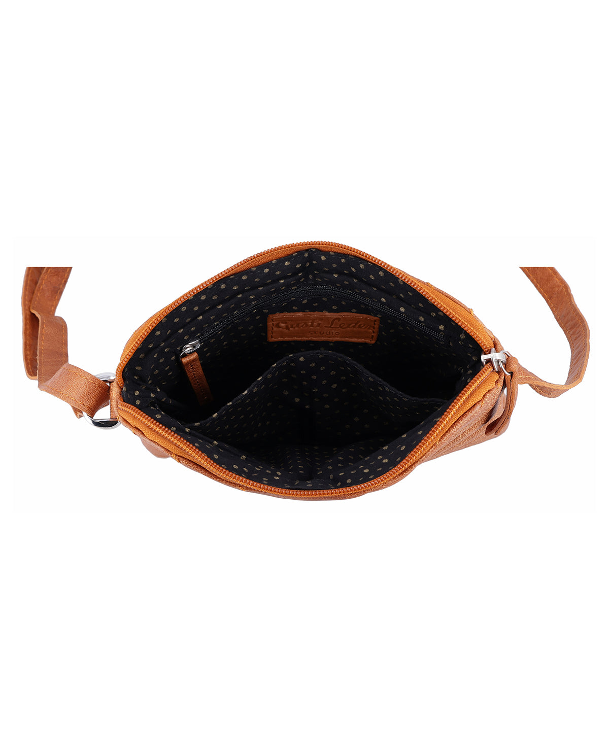 gusti-leder-aline-kleine-lederhandtasche-damen-braun-gemustert-2 image 3