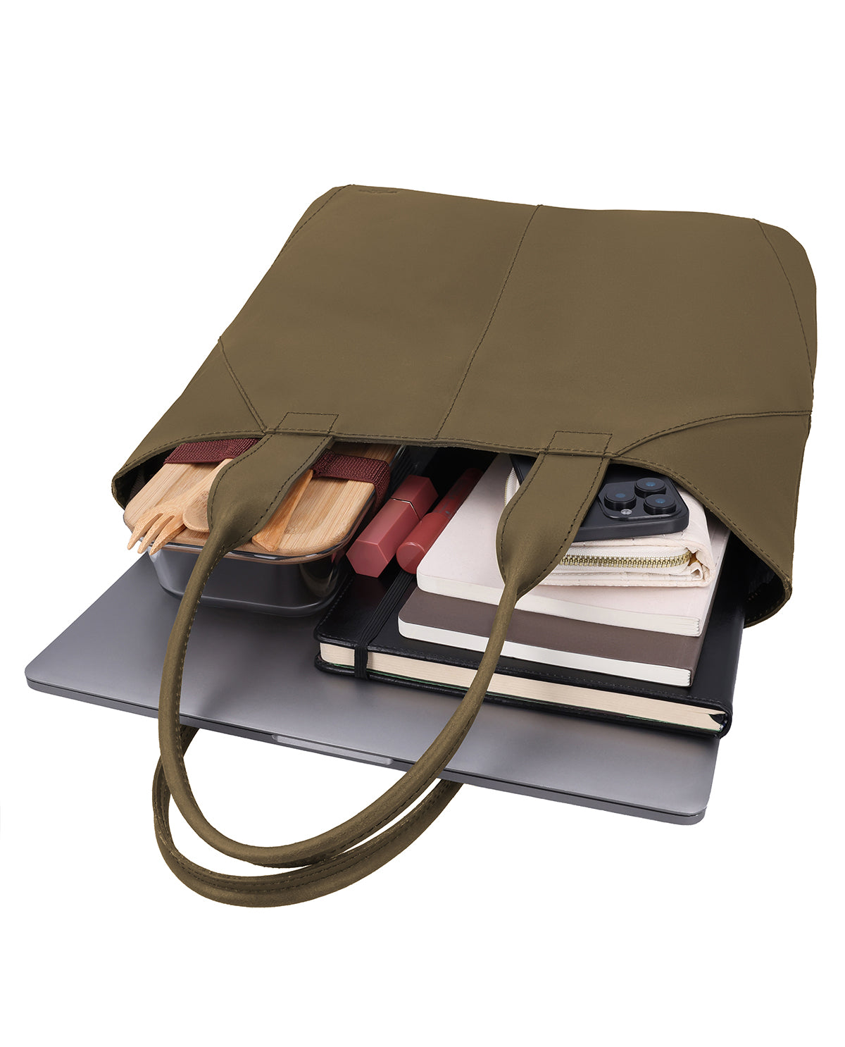 gusti-leder-cecilia-handtasche-gr-n-mit-laptopfach-15-zoll image 5