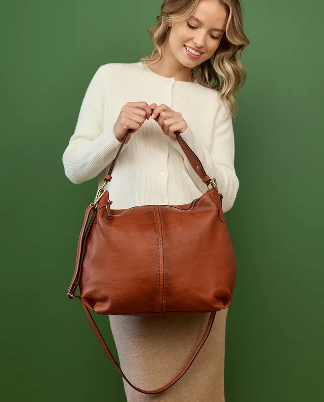gusti-leder-hannah-shopper-schultertasche-aus-lwg-rindsleder-camelbraun image 1