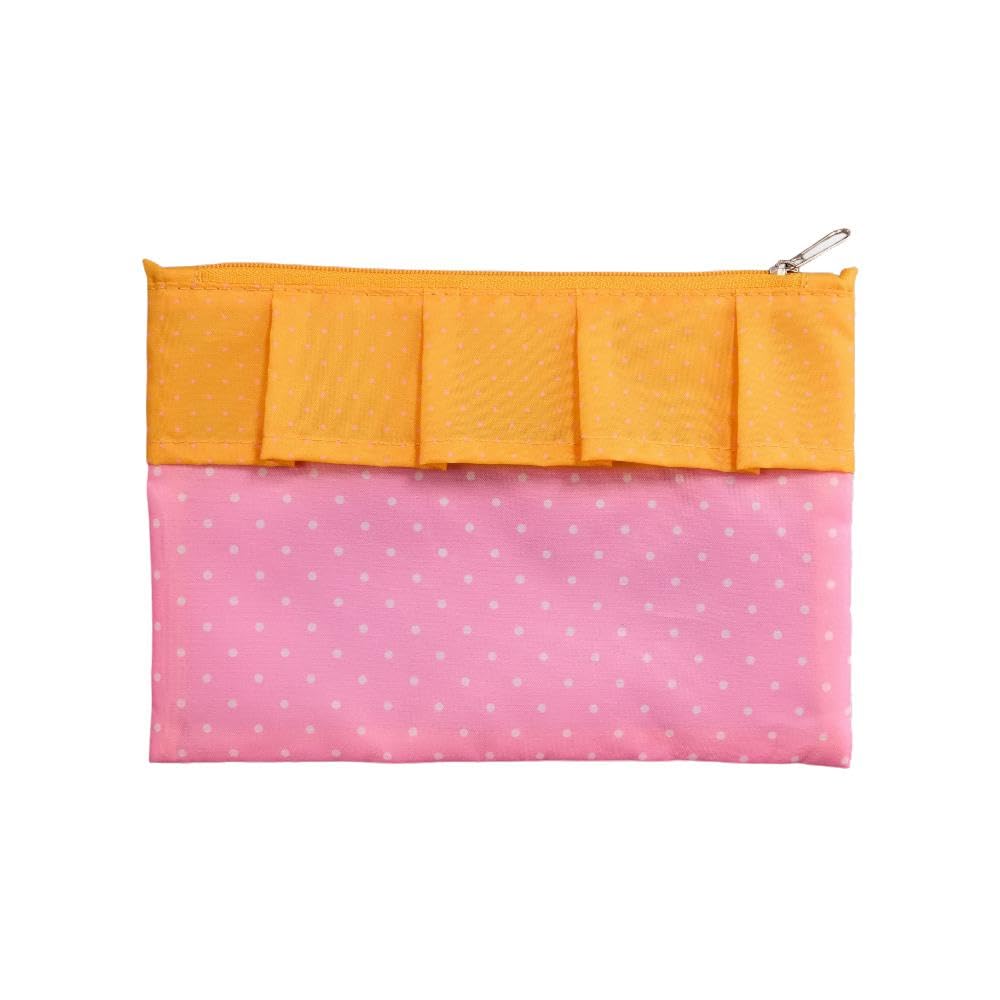 cedon-easy-bag-volant-dots-pink-einkaufsbeutel-aus-recyceltem-pet-mit-r-sche image 2