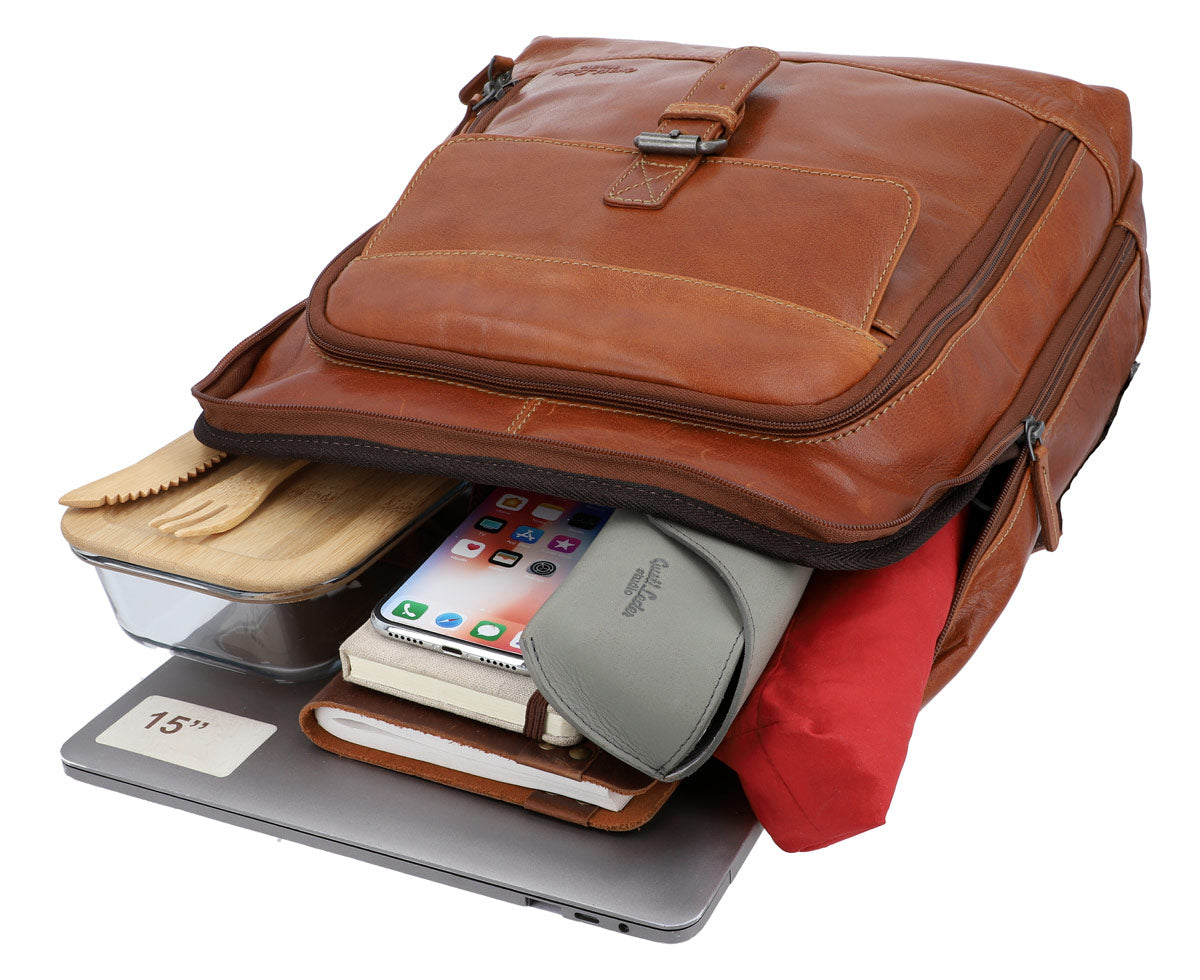 gusti-leder-niki-lederrucksack-b-ffelleder-outlet-mit-5-f-chern image 3