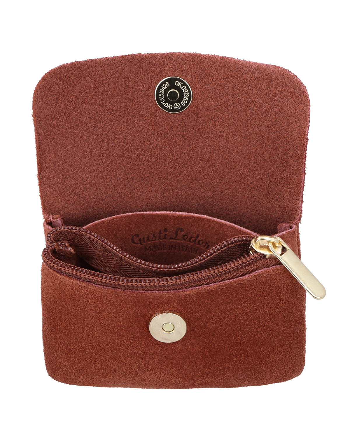 gusti-leder-maite-leder-aufbewahrungstasche-mit-velours-optik-und-druckknopf image 5