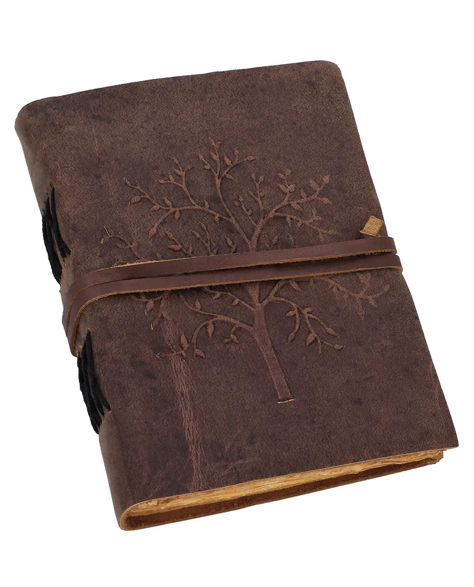 gusti-leder-baker-notizbuch-mit-lederumschlag-13-x-18-cm-braun image 1