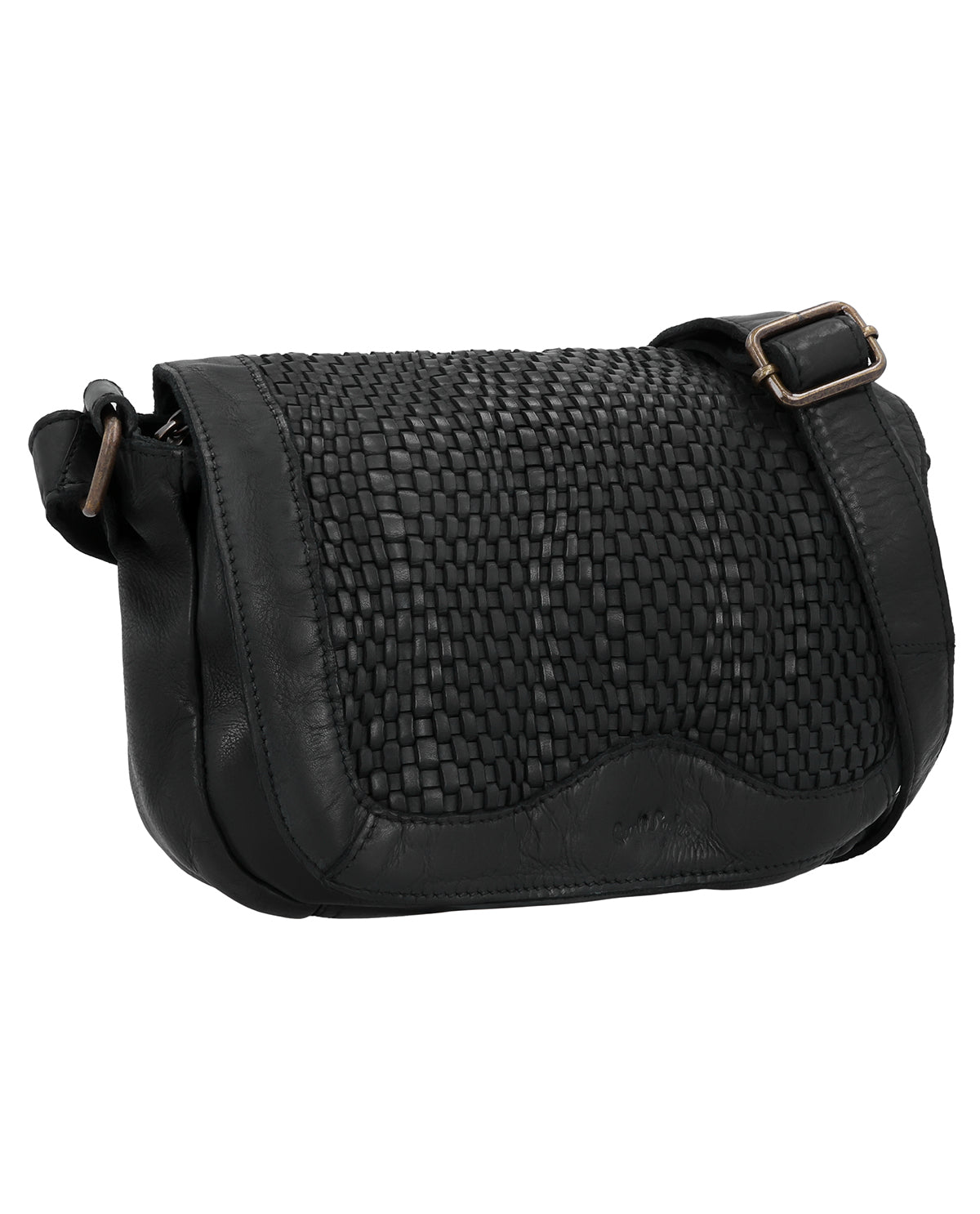 gusti-leder-aliya-geflochtene-lederhandtasche-damen-schwarz-crossbody image 2