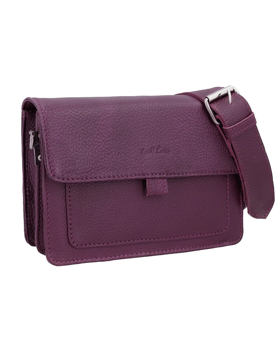 gusti-leder-bibi-umh-ngetasche-damen-lila-mit-airtag-fach-und-magnetverschluss image 1