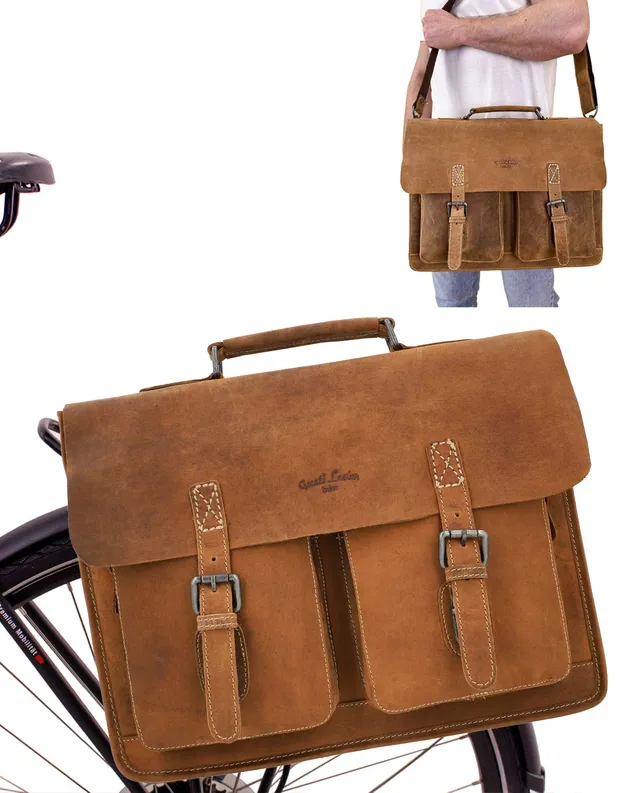 gusti-leder-marc-fahrradtasche-aus-leder-mit-polycotton-futter image 1