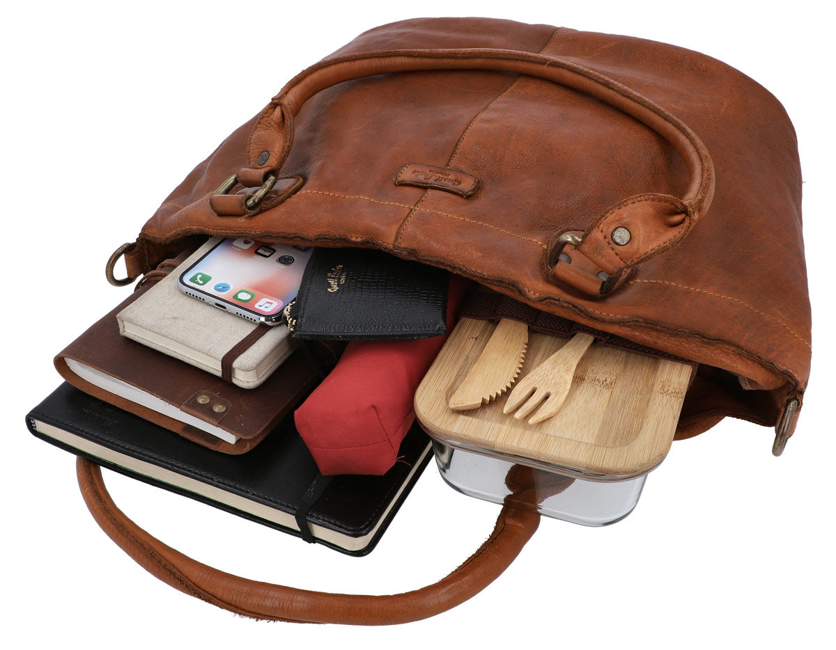 gusti-leder-outlet-handtasche-umh-ngetasche-braun-rindsleder image 3