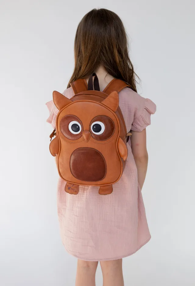 gusti-leder-joni-kinder-rucksack-mit-eule-aus-leder image 1