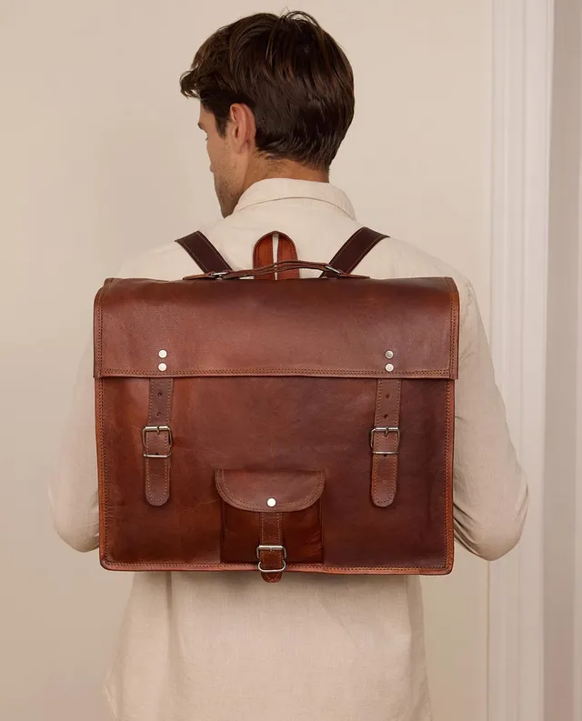 gusti-leder-cairo-rucksack-aus-braunem-leder image 1