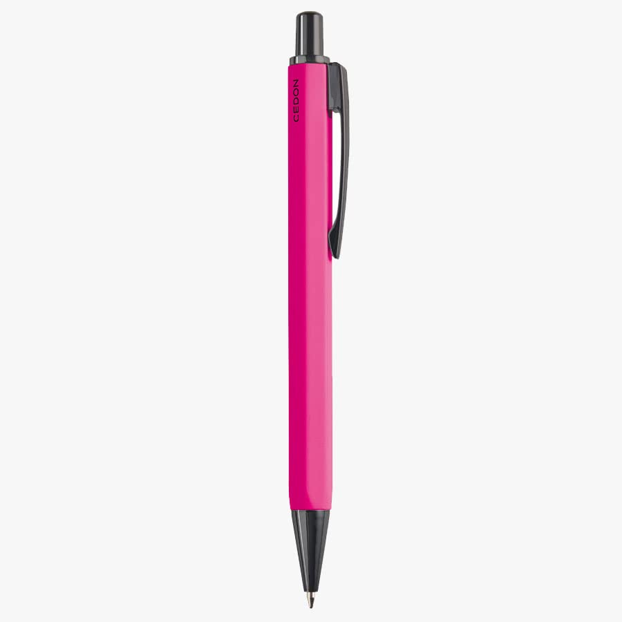 cedon-kugelschreiber-pink-aluminium-sechskant-mit-schwarzer-mine image 2